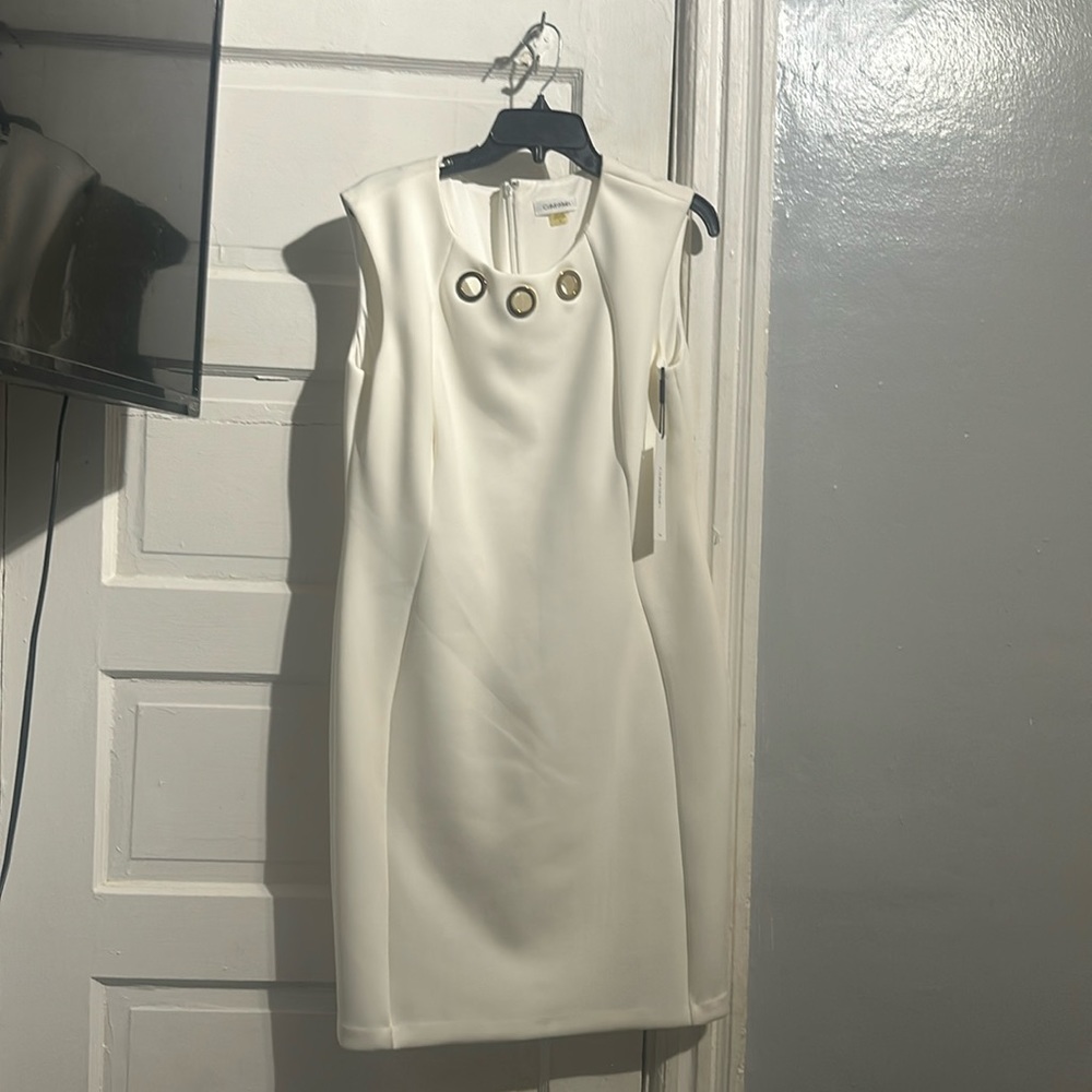 White Calvin Klein dress